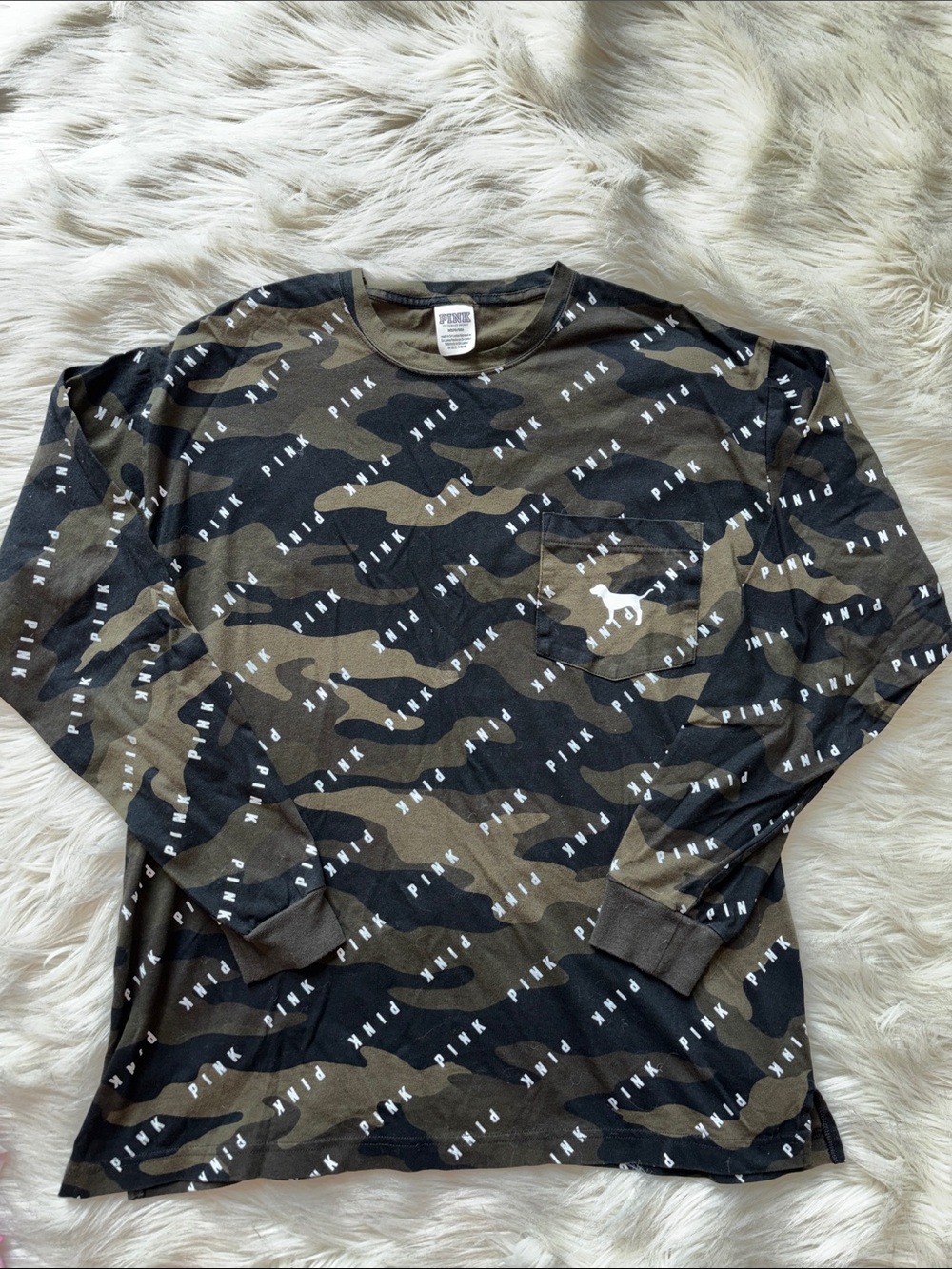 PINK Victoria’s Secret camo longsleeve